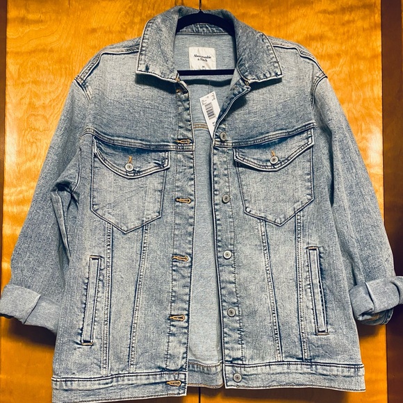 Abercrombie & Fitch Light Blue Denim Jacket - Picture 9 of 11